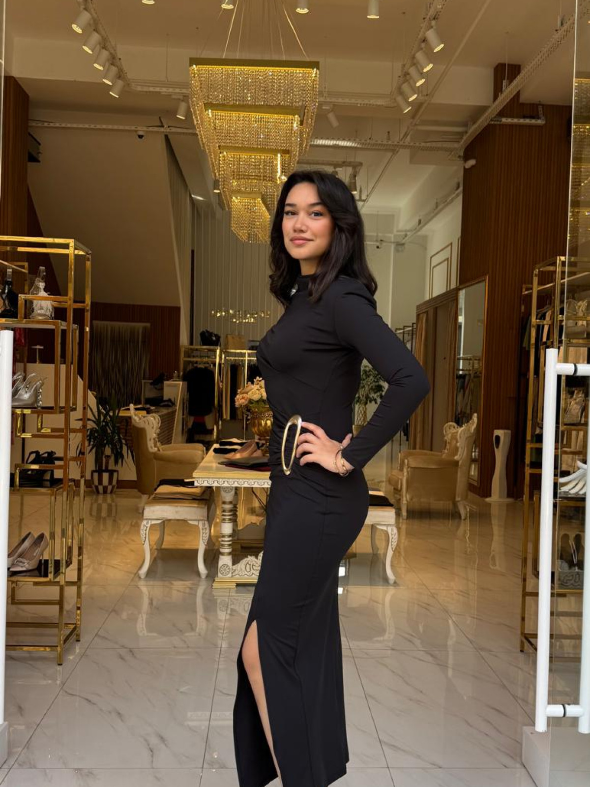 SETRE SİYAH ELBİSE