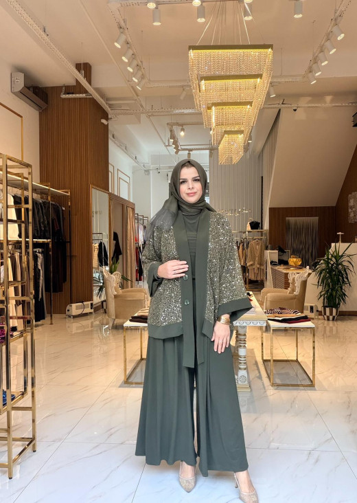 PULLU PAYETLİ ÜÇLÜ TAKIM