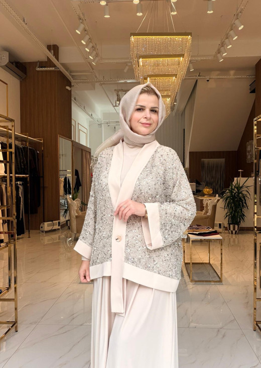 PULLU PAYETLİ ÜÇLÜ TAKIM