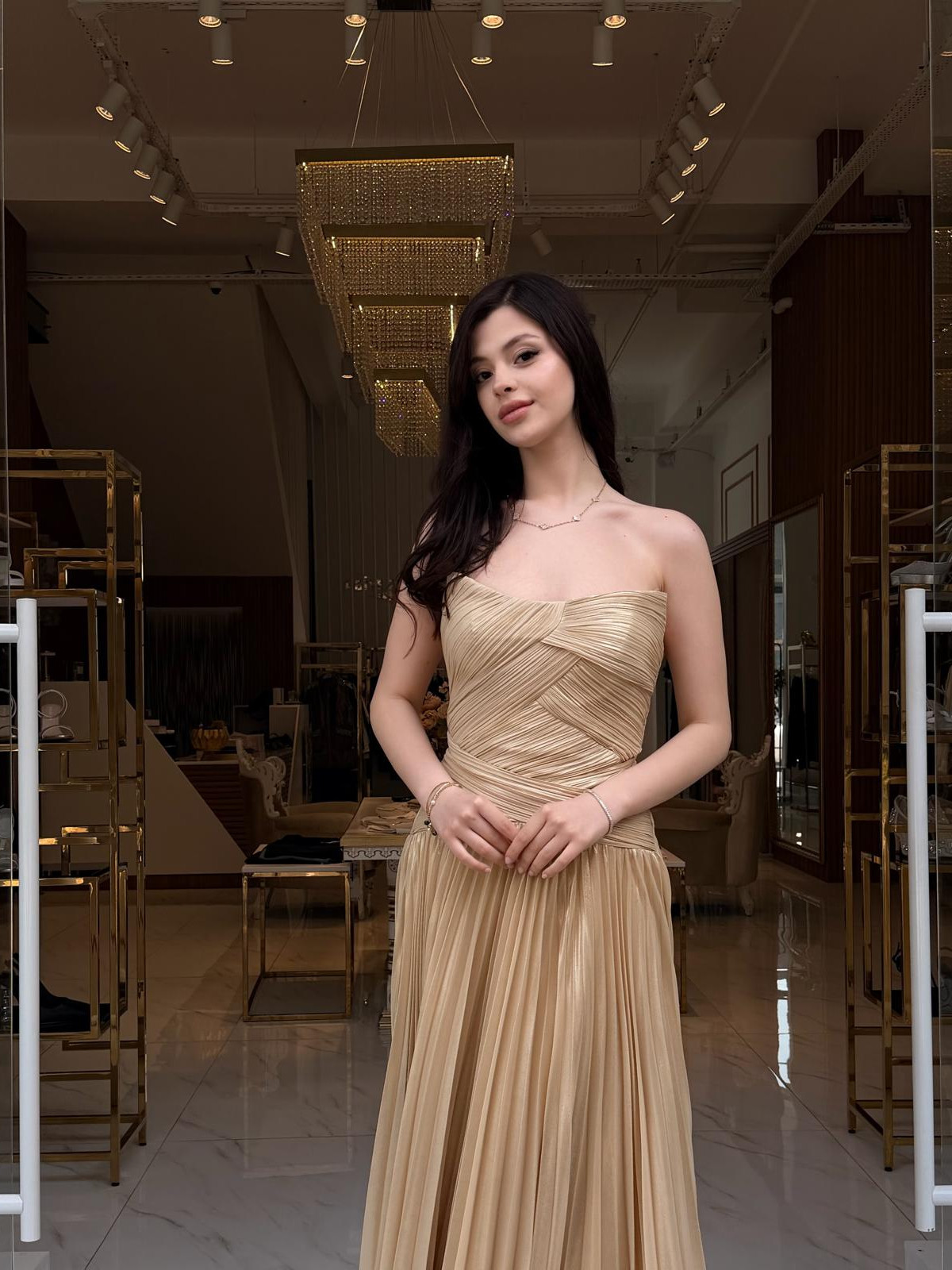 KENZEL PİLİSELİ SARI ABİYE