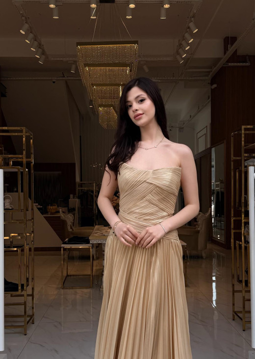 KENZEL PİLİSELİ SARI ABİYE