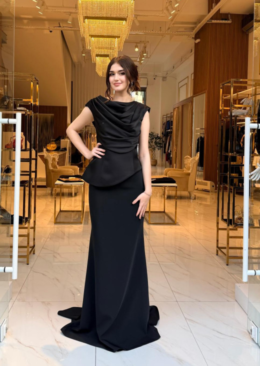 KENZEL SİYAH ABİYE 