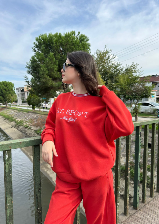 Setre Kırmızı Eşofman Takımı 