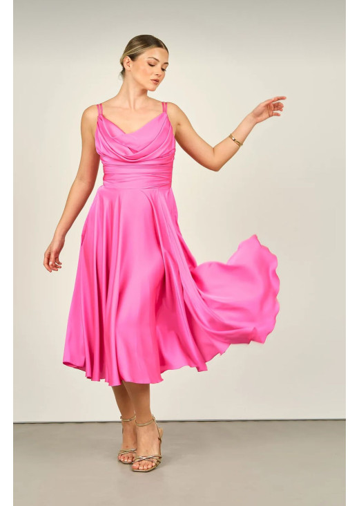 DORİDORCA PEMBE ELBİSE