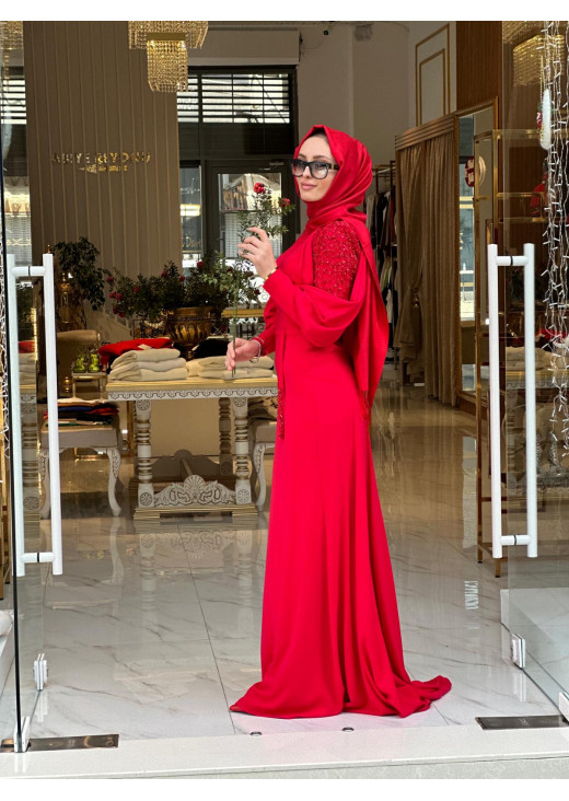 KENZEL TESETTÜR KIRMIZI ABİYE