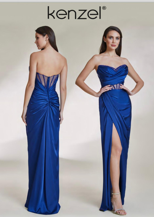 KENZEL SAKS MAVİSİ ABİYE