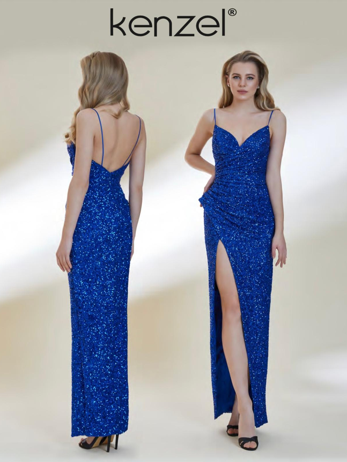 KENZEL SAKS MAVİSİ PAYET ABİYE