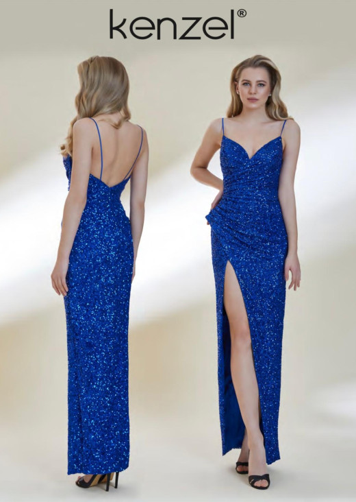 KENZEL SAKS MAVİSİ PAYET ABİYE